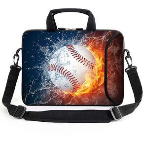 AMARY 14" 15" 15.4" 15.6" laptop sleeve chromebook case adjustable shoulder strap with handle accessory pocket for men women (Games)
