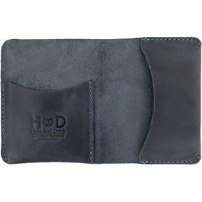 Hide & Drink, Leather Bifold Card Holder, Holds Up to 6 Cards/Organizer/Case/Wallet, Handmade Includes 101 Year Warranty :: Bourbon Brown