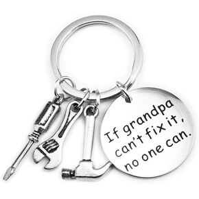 Dad Gifts from Son Daughter, Stainless Steel Keychain Fathers Day Gift Birthday Christmas Gifts for Men (I love you, dad) in Saudi Arabia