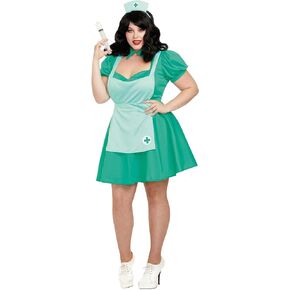 Dreamgirl Sexy Nurse Plus Size Costume for Women - Outfit for Halloween, Roleplay and Cosplay Parties