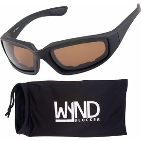 نظارات شمسية مستقطبة للدراجات النارية وصيد الأسماك من WYND Blocker (عدسات دخانية بيضاء/PZ)