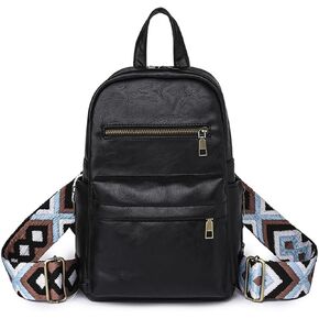 ALUSBELL Vintage Sling Bag Sling Backpack for Men Women, Vegan Leather Crossbody Bag Fanny Packs, Fashion Chest Bag Daypack with 2 Adjustable Straps,Brown in Kuwait