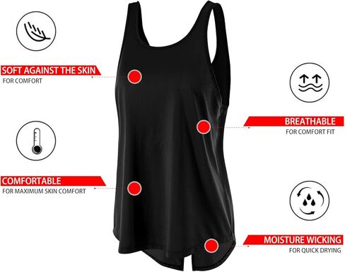 قمصان تانك توب للنساء من LANBAOSI مكونة من 3 قمصان مفتوحة الظهر لليوجا الرياضية والجري in Kuwait