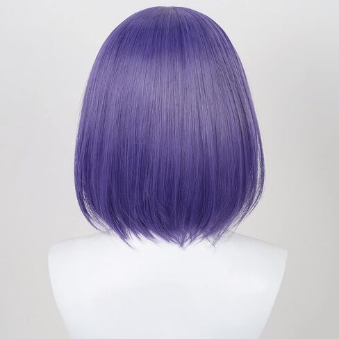 شعر مستعار طويل مستقيم أشقر للحفلات التنكرية للنساء والفتيات شعر مستعار أنيمي كوس شعر صناعي حراري لطيف مع غرة + شبكة شعر لأزياء حفلات الهالوين in Kuwait