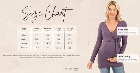 بلوزة ملفوفة بأكمام طويلة للحوامل من ماذر بي in Kuwait