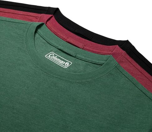 Coleman Mens Workwear Performance Short Sleeve Cotton T-Shirts Multi Color 3-Pack in Saudi Arabia