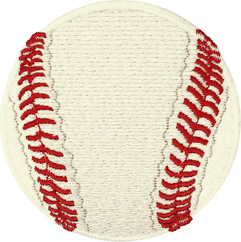 Baseball Patches Iron on Baseball Sticker for All Fabrics | Appliques for Kids Baseball Accessories Baseballs sew on Patch Baseball Stuff | Yellow | 2.95x2.95in in Kuwait