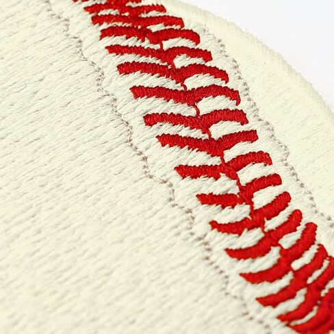 Baseball Patches Iron on Baseball Sticker for All Fabrics | Appliques for Kids Baseball Accessories Baseballs sew on Patch Baseball Stuff | Yellow | 2.95x2.95in in Kuwait