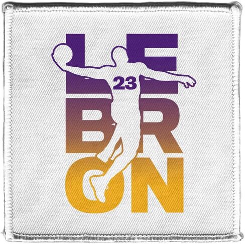 Hat Shark Basketball Sports Athletic Player 4" X 4" Iron On Patch Applique (Kobe #24) in Saudi Arabia