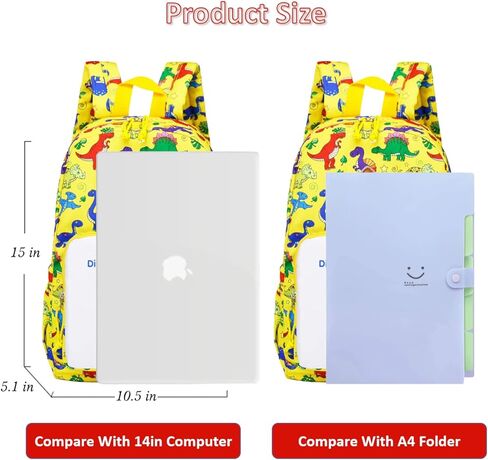 POWOFUN Kids Backpack School Bag Children Water-Resistant Cute Cartoon Travel Rucksack Backpack For Kindergarten Boys Girls with Chest Buckle in Kuwait