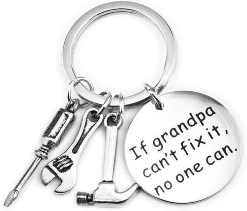 Dad Gifts from Son Daughter, Stainless Steel Keychain Fathers Day Gift Birthday Christmas Gifts for Men (I love you, dad) in Saudi Arabia