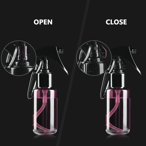 زجاجة رذاذ صغيرة من تانشاين 50 مل، زجاجات رذاذ مياه صغيرة الحجم بحجم مناسب للسفر، زجاجة رذاذ كحول دقيقة محمولة ومعقمة لليدين، زجاجات رذاذ بلاستيكية فارغة قابلة لإعادة الملء مع مشبك، 2 أونصة/5 قطع in Kuwait