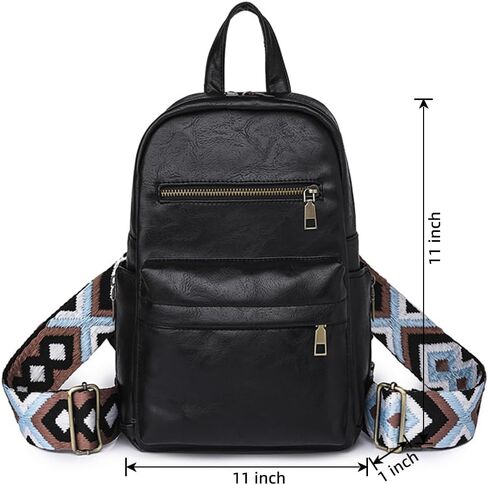 ALUSBELL Vintage Sling Bag Sling Backpack for Men Women, Vegan Leather Crossbody Bag Fanny Packs, Fashion Chest Bag Daypack with 2 Adjustable Straps,Brown in Kuwait