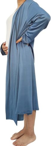SUFEINI Maternity Robe and Matching Baby Swaddle Blanket Set, Mommy Robe with Receiving Blanket Girls Boys Sleepwear in Saudi Arabia