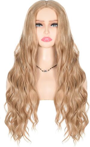 Deifor قصيرة خلية النحل البني Winifred ساندرسون مع الأسنان والقلادة والأقراط تأثيري الباروكات للنساء حفلة الهالوين (البني) in Kuwait