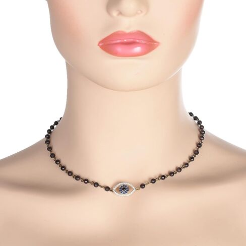 Deifor قصيرة خلية النحل البني Winifred ساندرسون مع الأسنان والقلادة والأقراط تأثيري الباروكات للنساء حفلة الهالوين (البني) in Kuwait