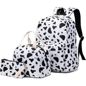 Esfoxes Avocado School Backpack for Girls, Kids Teens School Bags Bookbags Set with Lunch Bag Pencil Bag