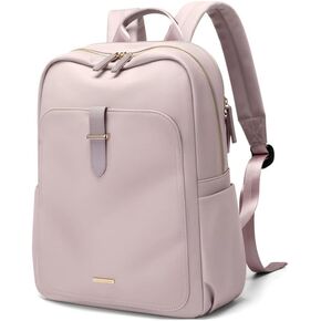 GOLF SUPAGS Laptop Backpack Purse for Women Fits 14 Inch Notebook Casual Daypack Work Travel College Bookbag Fashion Computer Bag (Apricot, 14 Inch)