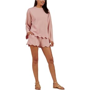 Splendid Women's Nori Scallop Trim Shorts