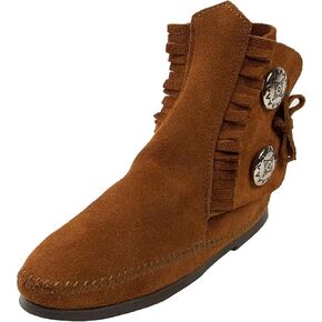 Minnetonka Women's 2 Button Hardsole Boot
