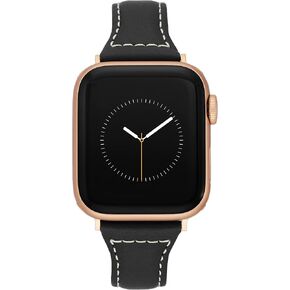 Anne Klein Leather Fashion Band for Apple Watch Secure, Adjustable, Apple Watch Band Replacement, Fits Most Wrists in Kuwait