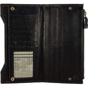 محفظة طويلة من الجلد الطبيعي RFID - ثنائية الطي للرجال من مو ميراكي in Kuwait