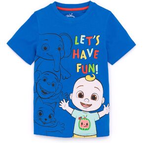 CoComelon T-Shirt Kids Boys Toddlers JJ Blue Short Sleeve Musical Top in Saudi Arabia