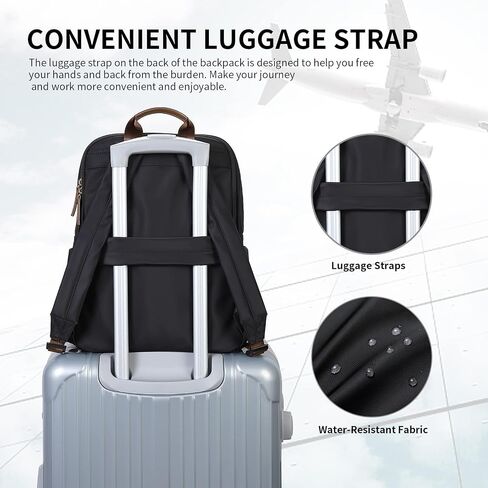 GOLF SUPAGS Laptop Backpack Purse for Women Fits 14 Inch Notebook Casual Daypack Work Travel College Bookbag Fashion Computer Bag (Apricot, 14 Inch) in Kuwait