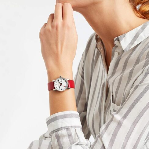 Mondaine Evo2 Womens Watch 30mm - Official Swiss Railways Wrist Watch Date Function 30m Water Resistant Sapphire Crystal - Different Variations in Saudi Arabia