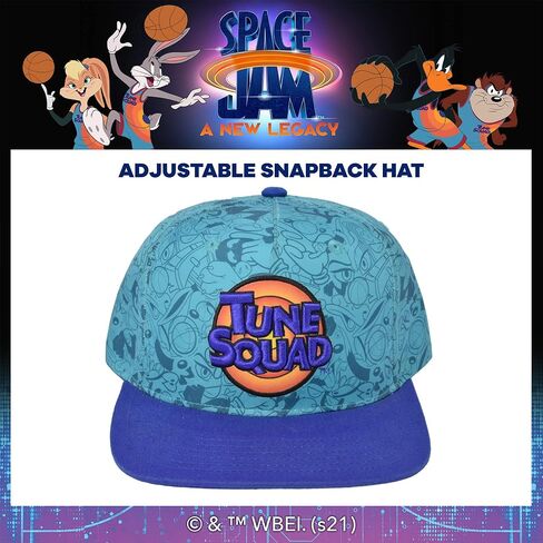 قبعة Concept One Warner Bros Space Jam 2 Tune Squad Snapback، قبعة بيسبول قابلة للتعديل in Kuwait