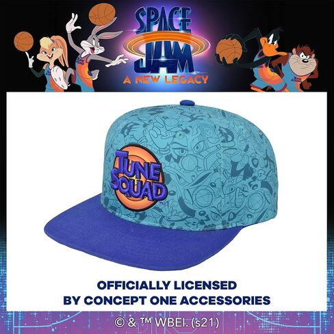 قبعة Concept One Warner Bros Space Jam 2 Tune Squad Snapback، قبعة بيسبول قابلة للتعديل in Kuwait