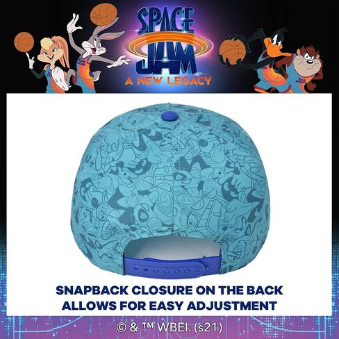 قبعة Concept One Warner Bros Space Jam 2 Tune Squad Snapback، قبعة بيسبول قابلة للتعديل in Kuwait
