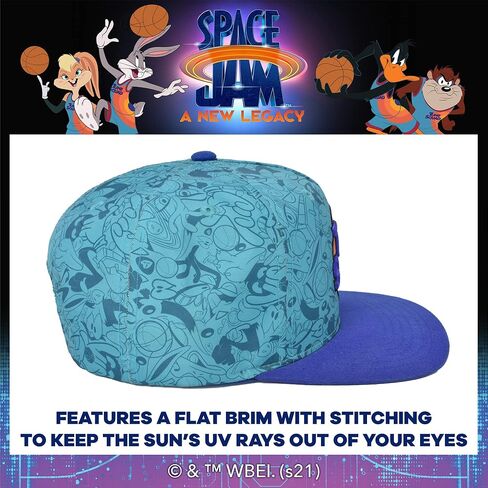 قبعة Concept One Warner Bros Space Jam 2 Tune Squad Snapback، قبعة بيسبول قابلة للتعديل in Kuwait