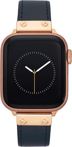 سوار أنيق من الجلد من Anne Klein لساعة Apple آمن، قابل للتعديل، بديل لسوار ساعة Apple، يناسب معظم المعصم in Kuwait
