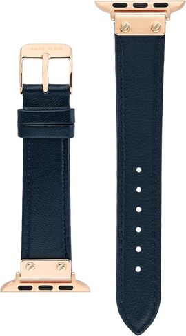 سوار أنيق من الجلد من Anne Klein لساعة Apple آمن، قابل للتعديل، بديل لسوار ساعة Apple، يناسب معظم المعصم in Kuwait