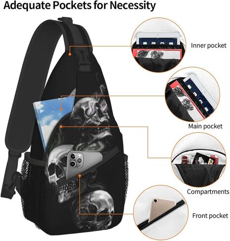 YANGDADA حقيبة ظهر صغيرة تمر بالجسم وحقيبة كتف للنساء والرجال in Kuwait