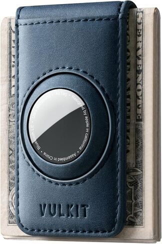 VULKIT Men's Magnetic Money Clip with Airtag Holder - Airtag NOT Included- Holds Up to 15 Cash or 8 Cards in Kuwait
