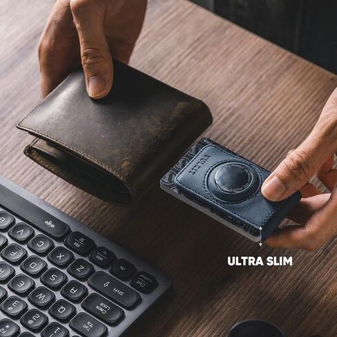 VULKIT Men's Magnetic Money Clip with Airtag Holder - Airtag NOT Included- Holds Up to 15 Cash or 8 Cards in Kuwait