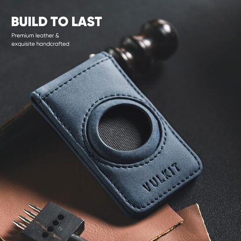 VULKIT Men's Magnetic Money Clip with Airtag Holder - Airtag NOT Included- Holds Up to 15 Cash or 8 Cards in Kuwait