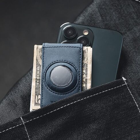 VULKIT Men's Magnetic Money Clip with Airtag Holder - Airtag NOT Included- Holds Up to 15 Cash or 8 Cards in Kuwait