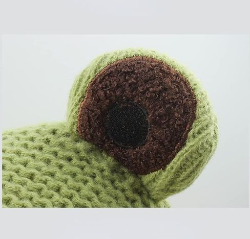 HS Kawaii القبعات قبعات كروشيه للنساء الضفدع قبعة خمر بيني النساء الجرونج اكسسوارات مترهل بيني للنساء الشتاء in Kuwait