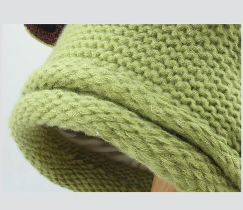 HS Kawaii القبعات قبعات كروشيه للنساء الضفدع قبعة خمر بيني النساء الجرونج اكسسوارات مترهل بيني للنساء الشتاء in Kuwait