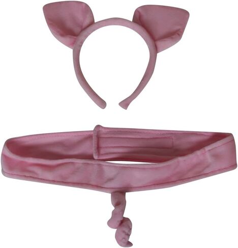 مجموعة أزياء Make Believe Kids الأسطورية والغابات والمزرعة الفخمة وحيوانات حديقة الحيوان وعصابة الرأس والأذنين والذيل (اختر النمط) in Kuwait