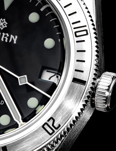 TACTICAL FROG Thorn BB58 Men's Watch 39mm Black Dial Sapphire Crystal NH35 Automatic Movement Stainless Steel Bracelet 200M Waterproof Diver Watches in Saudi Arabia