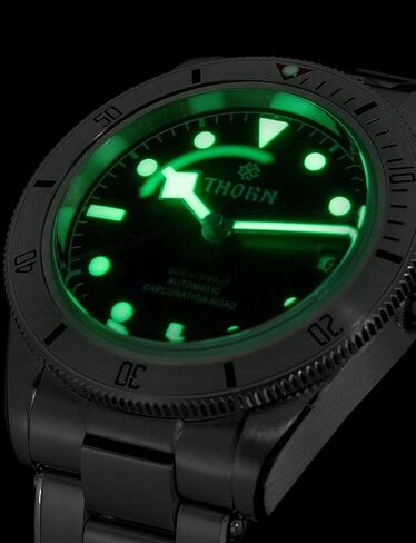 TACTICAL FROG Thorn BB58 Men's Watch 39mm Black Dial Sapphire Crystal NH35 Automatic Movement Stainless Steel Bracelet 200M Waterproof Diver Watches in Saudi Arabia