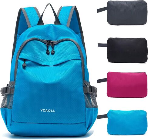 YZAOLL 30L Hiking Backpack Lightweight Day Packs, Packable Backpack for Women Men Travel Camping Vacation,Orange in Saudi Arabia