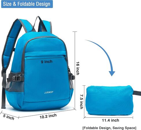 YZAOLL 30L Hiking Backpack Lightweight Day Packs, Packable Backpack for Women Men Travel Camping Vacation,Orange in Saudi Arabia