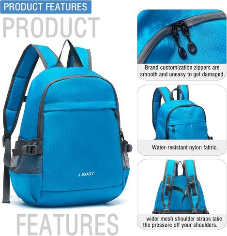 YZAOLL 30L Hiking Backpack Lightweight Day Packs, Packable Backpack for Women Men Travel Camping Vacation,Orange in Saudi Arabia
