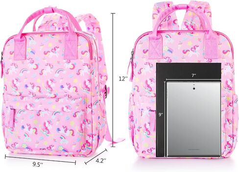 Hapycat Mermaid Toddler Backpack for Girls, Small Cute Preschool Backpack for Girls Kids Kindergarten backpack 12 Inch, Purple in Saudi Arabia