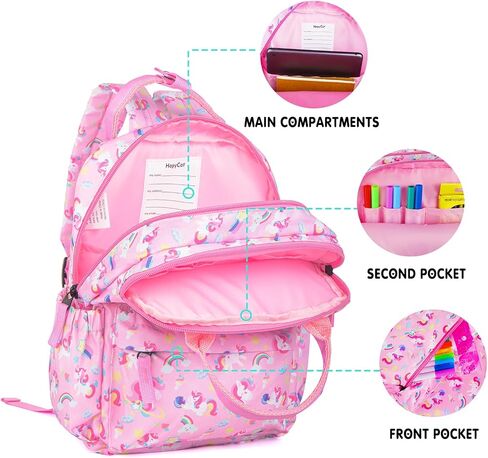 Hapycat Mermaid Toddler Backpack for Girls, Small Cute Preschool Backpack for Girls Kids Kindergarten backpack 12 Inch, Purple in Saudi Arabia